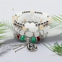 occidental style  Bohemian style rose chain pendant  multilayer elasticity rop..
