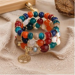 occidental style  Bohemia hollow Life tree Alloy pendant  multilayer elasticit..
