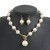 occidental style  brief fashion  Round imitate Pearl necklace earrings set