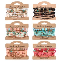 Bohemia woman bracelet  handmade beads romantic bracelet set  bracelet