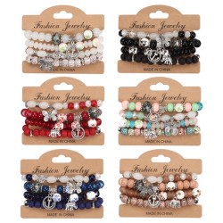 Bohemia butterfly anchors elephant pendant multilayer bracelet  bracelet  bracelet