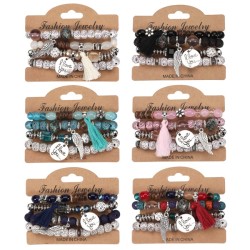 occidental style  wings elements imitate Bohemian style multilayer bracelet