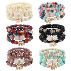 Bohemia elephant pendant beads bracelet  occidental style fashion bracelet  br..