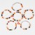 Halloween bracelet  Artificial crystal beads  bat shirt pendant bracelet