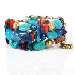 bracelet Artificial crystal  agate all-Purpose multilayer classic bangleY