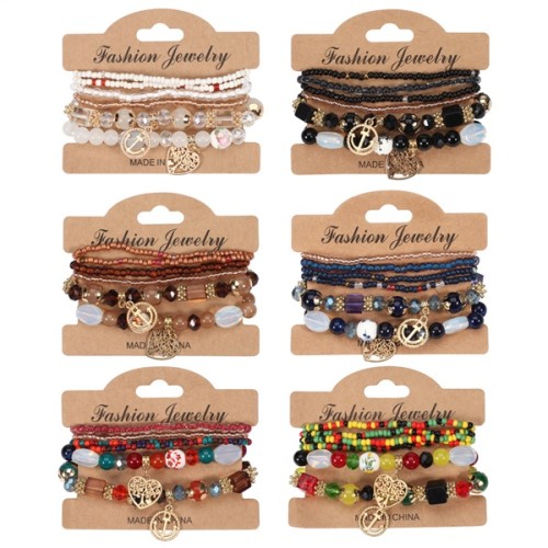 Bohemia woman bracelet  beads romantic bracelet set  bracelet