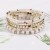 Bohemia bracelet  more beads bracelet  imitate Pearl elasticity gold bracelet bracelet