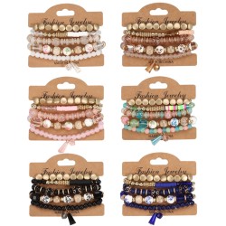 Bohemia crystal pendant bracelet  occidental style elasticity multilayer brace..
