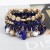 Bohemia crystal pendant bracelet  occidental style elasticity multilayer bracelet