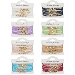 Bohemia Artificial crystal bracelet  handmade beads bracelet set  bracelet