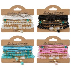 beads bracelet  beads bracelet  Bohemia more elasticity bracelet