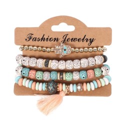 eyes retro bracelet  tassel bracelet necklace set  bracelet