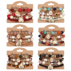 Bohemia Shells Pearl bracelet  eyes  occidental style bracelet