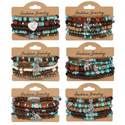 elephant love bracelet  style Wood bracelet  occidental style elasticity