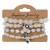 Bohemia bracelet  multilayer elasticity glass ceramic bracelet  beads