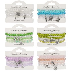 Bohemia starfish dolphin Shells bracelet occidental style multilayer elasticity ..
