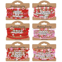 bracelet loveOO OVE beads bracelet  gift multilayer elasticity