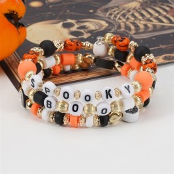Halloween bracelet WordOWEE OO POOY beads bracelet