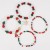 christmas bracelet  elasticity rope bracelet  snowflake christmas tree deer pendant bracelet gift