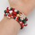 christmas bracelet  elasticity rope bracelet  snowflake christmas tree deer pendant bracelet gift