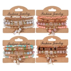 Bohemia crystal pendant elasticity bracelet  bracelet