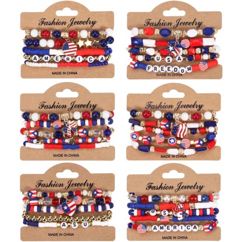 bracelet  blue Artificial crystal beads bracelet  day bracelet