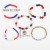 bracelet  blue Artificial crystal beads bracelet  day bracelet