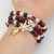 christmas bracelet  snowflake christmas tree deer pendant multilayer elasticity bracelet