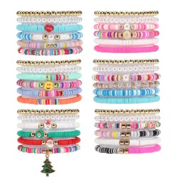 retro Bohemia elasticity beads bracelet