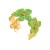 occidental style retro fashion  Raffia flowers bangle personality high day woman