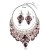 occidental style  fully-jewelled clavicle necklace earrings set bride woman