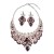 occidental style  fully-jewelled clavicle necklace earrings set bride woman