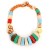handmade production multicolor Acrylic necklace  fashion exaggerating lady clavicle chain