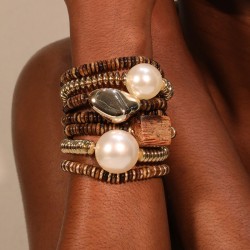 Bohemian style Acrylic beads bracelet set more  head