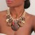 original resin imitate big stone necklace  occidental style fashion exaggerating lady big necklace