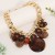 original resin imitate big stone necklace  occidental style fashion exaggerating lady big necklace