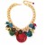 original resin imitate big stone necklace  occidental style fashion exaggerating lady big necklace