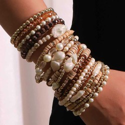 Bohemia beach bracelet set occidental style fashion handmade weave bracelet
