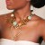 original Bohemian style necklace  mash up  gold love pendant