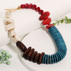 original color mash up necklace Acrylic beads clavicle chain
