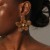 fashion Acrylic flowers ear stud