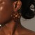 fashion Acrylic flowers ear stud