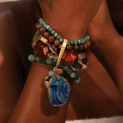 multilayer handmade beads multilayer bracelet  pendant bangle