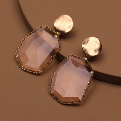 claw embed Artificial glass crystal earrings  occidental style fashion more bi..