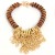 original beads necklace  occidental style exaggerating Metal tassel necklace