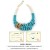 Bohemia turquoise necklace  original exaggerating lady clavicle chain