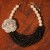 imitate Pearl flowers multilayer necklace  original style lady