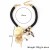 Bohemia leaf tassel imitate Pearl necklace  original