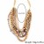 occidental style multilayer necklace  Bohemian style natural beads head
