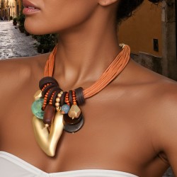 original multilayer rope handmade beads love pendant necklace